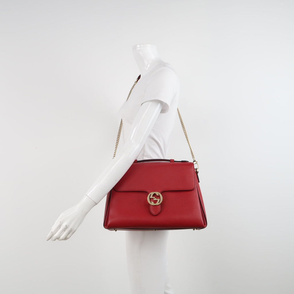 Gucci Interlocking G Large Leather Crossbody Bag 250515781194135
