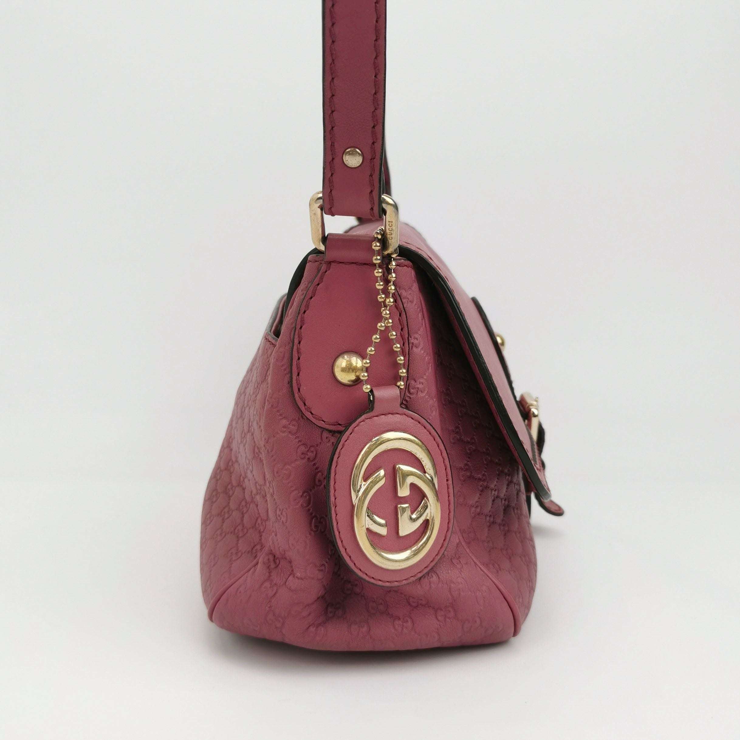 Gucci GG Monogram Pin Buckle Flap Crossbody Bag 250515781193398