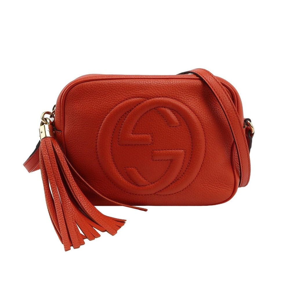 Gucci Soho Mini Leather Solid Pattern GG Camera Crossbody Bag 250515781194154