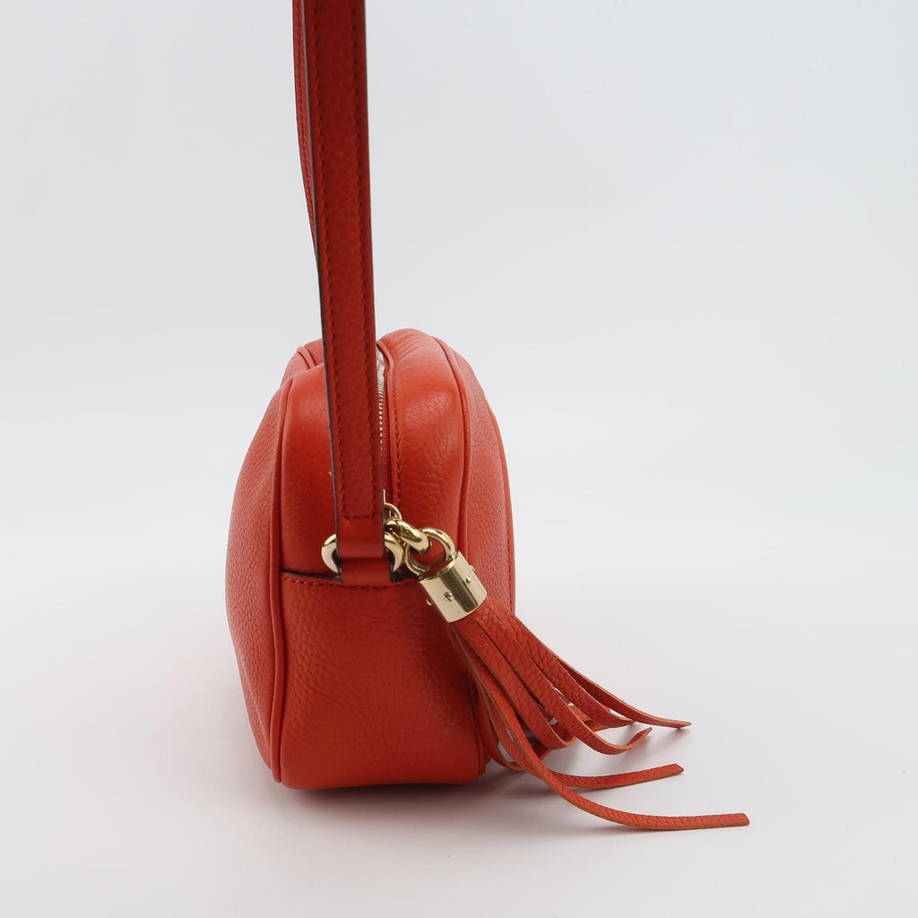 Gucci Soho Mini Leather Solid Pattern GG Camera Crossbody Bag 250515781194154