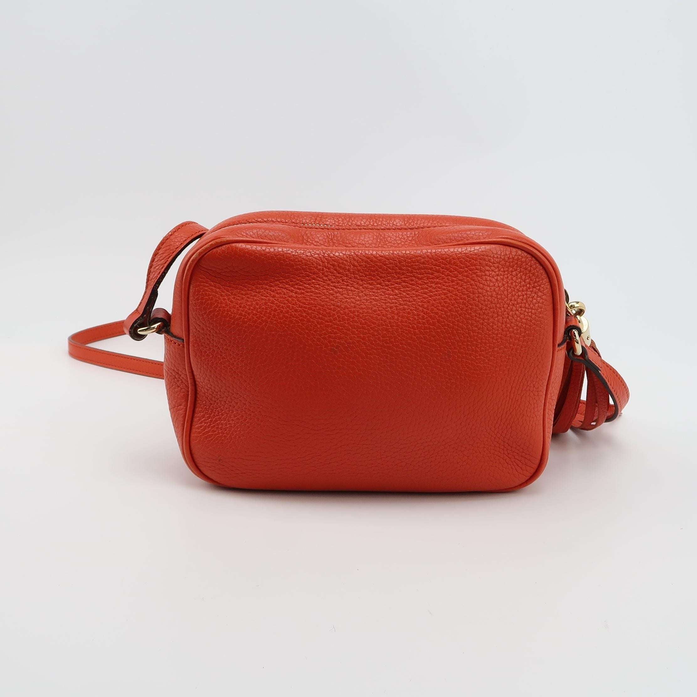 Gucci Soho Mini Leather Solid Pattern GG Camera Crossbody Bag 250515781194154