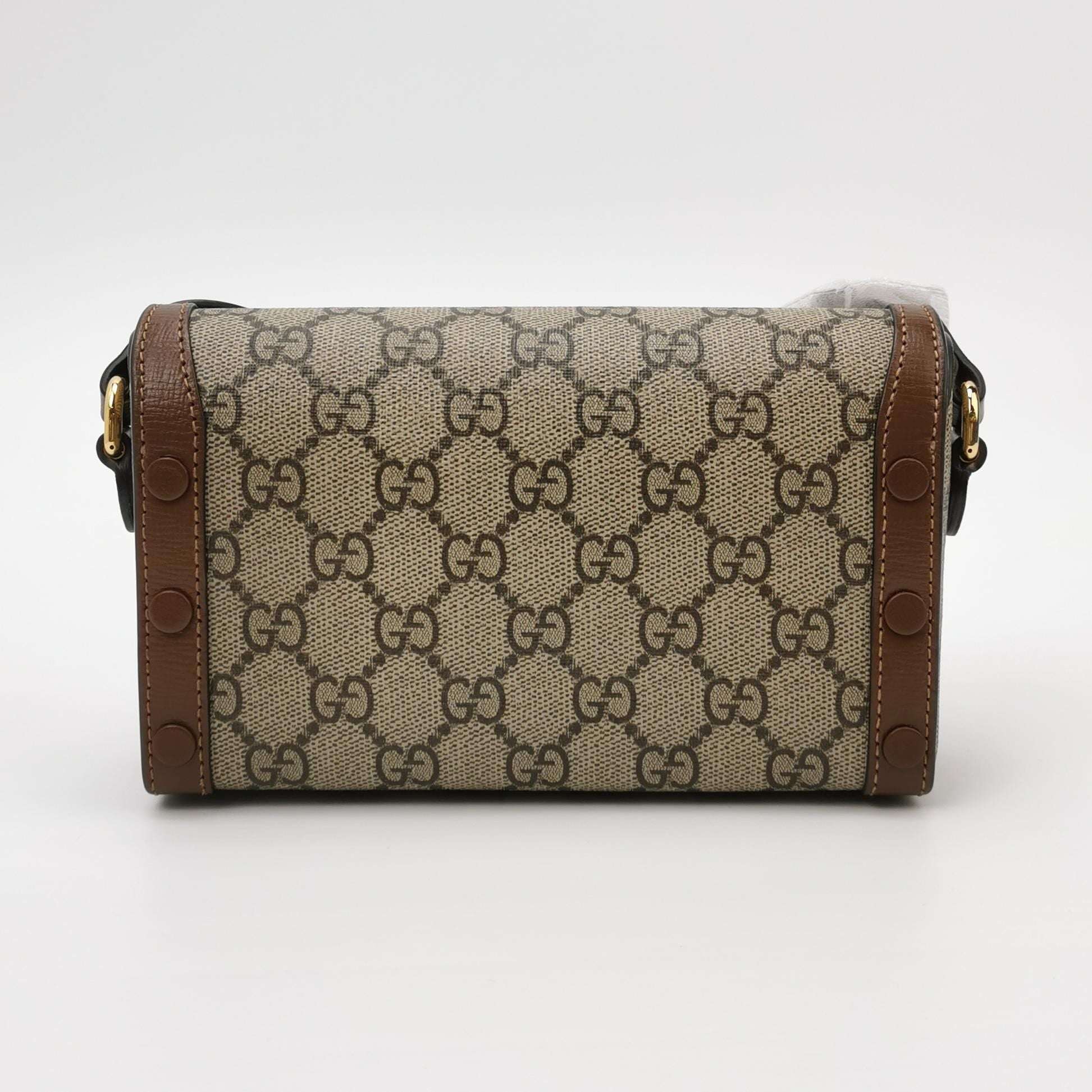 Gucci 1955 Mini GG Canvas Horsebit Shoulder Bag 250515781194097