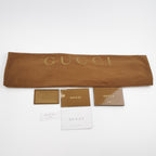 Gucci Leather Solid Zipper Crossbody Bag 250511781188331