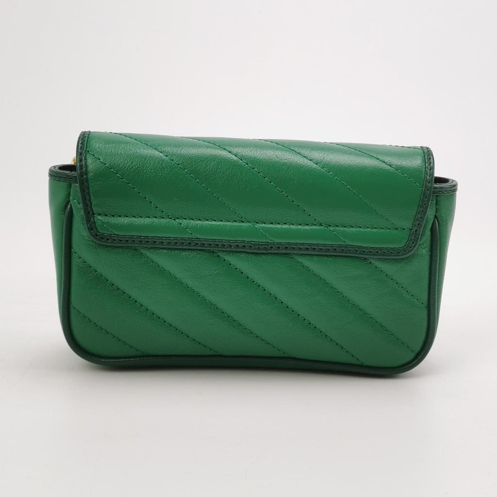 Gucci GG Marmont Mini Leather Crossbody Bag with Contrast Trim 250514781191778
