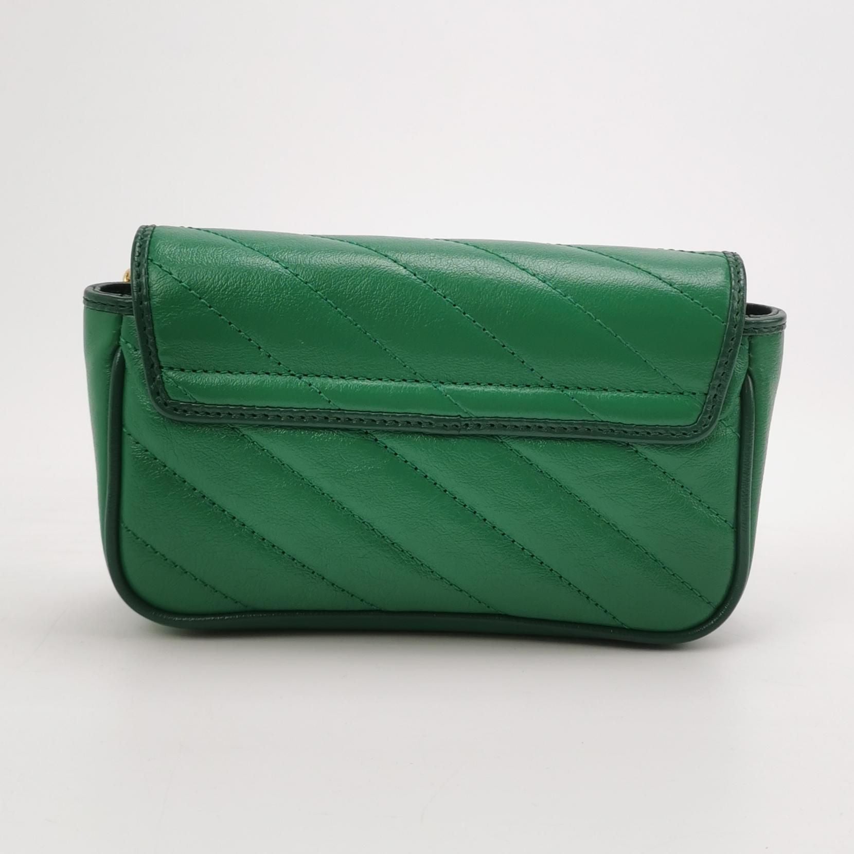 Gucci GG Marmont Mini Leather Crossbody Bag with Contrast Trim 250514781191778