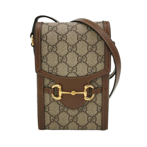 Gucci 1955 Mini GG Supreme Horsebit Phone Crossbody Bag 250510781186872