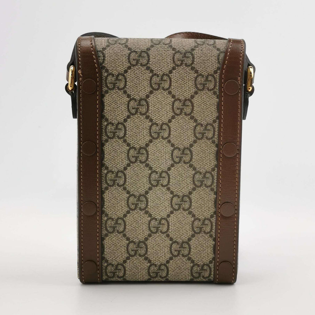 Gucci 1955 Mini GG Supreme Horsebit Phone Crossbody Bag 250510781186872