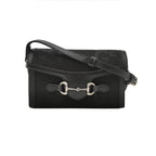Gucci 1955 Mini Leather and Canvas GG Supreme Horsebit Shoulder Bag 250507781182697