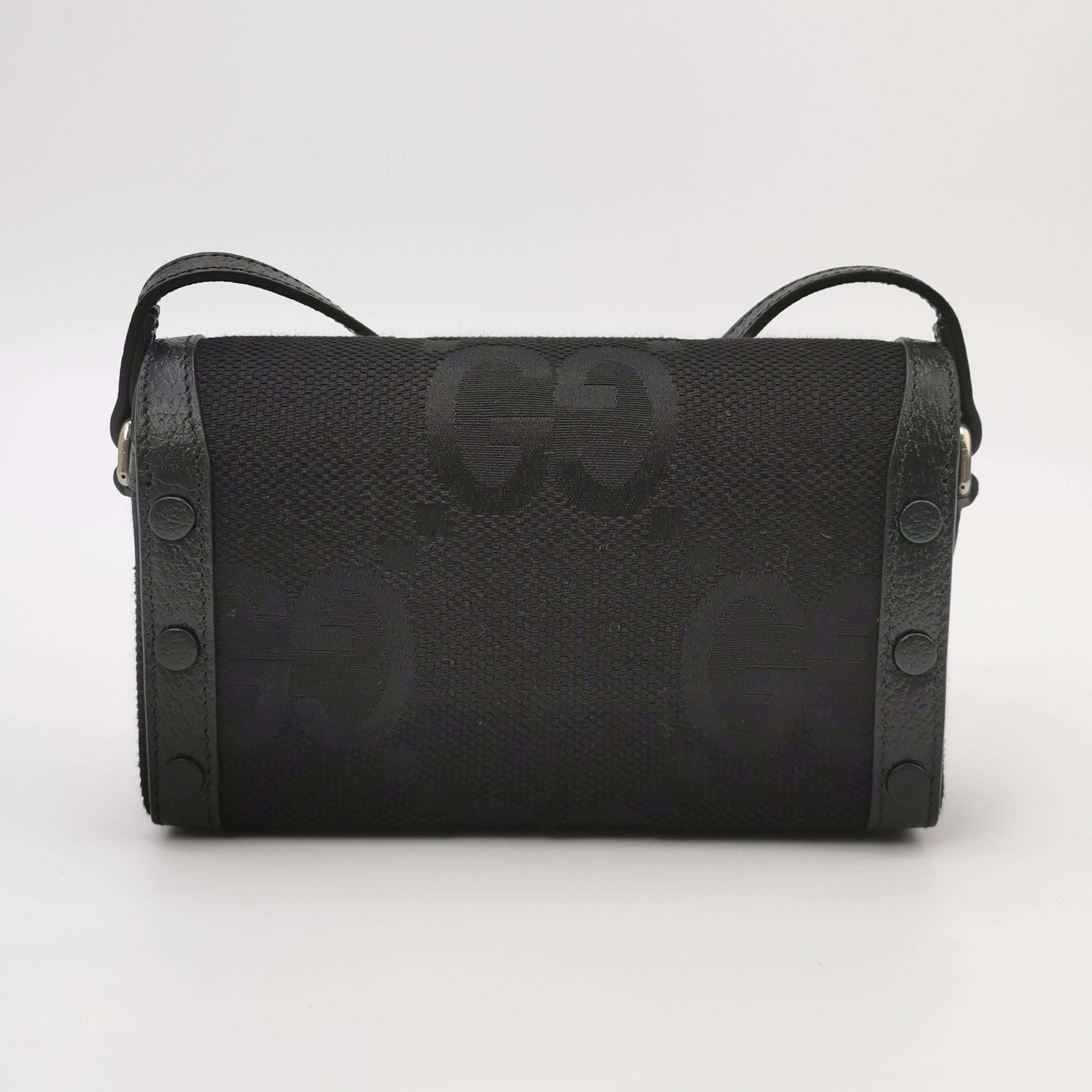 Gucci 1955 Mini Leather and Canvas GG Supreme Horsebit Shoulder Bag 250507781182697