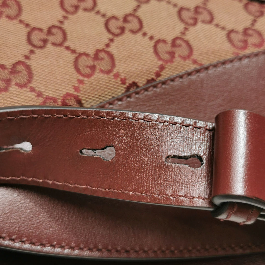 Gucci Arli Leather and Canvas GG Crossbody Bag 250507781182453