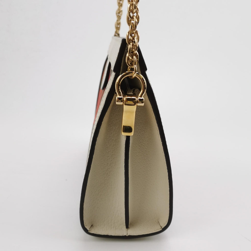 Gucci Ophidia Small Leather Canvas Floral Print Stripe GG Crossbody Bag 250507781182555