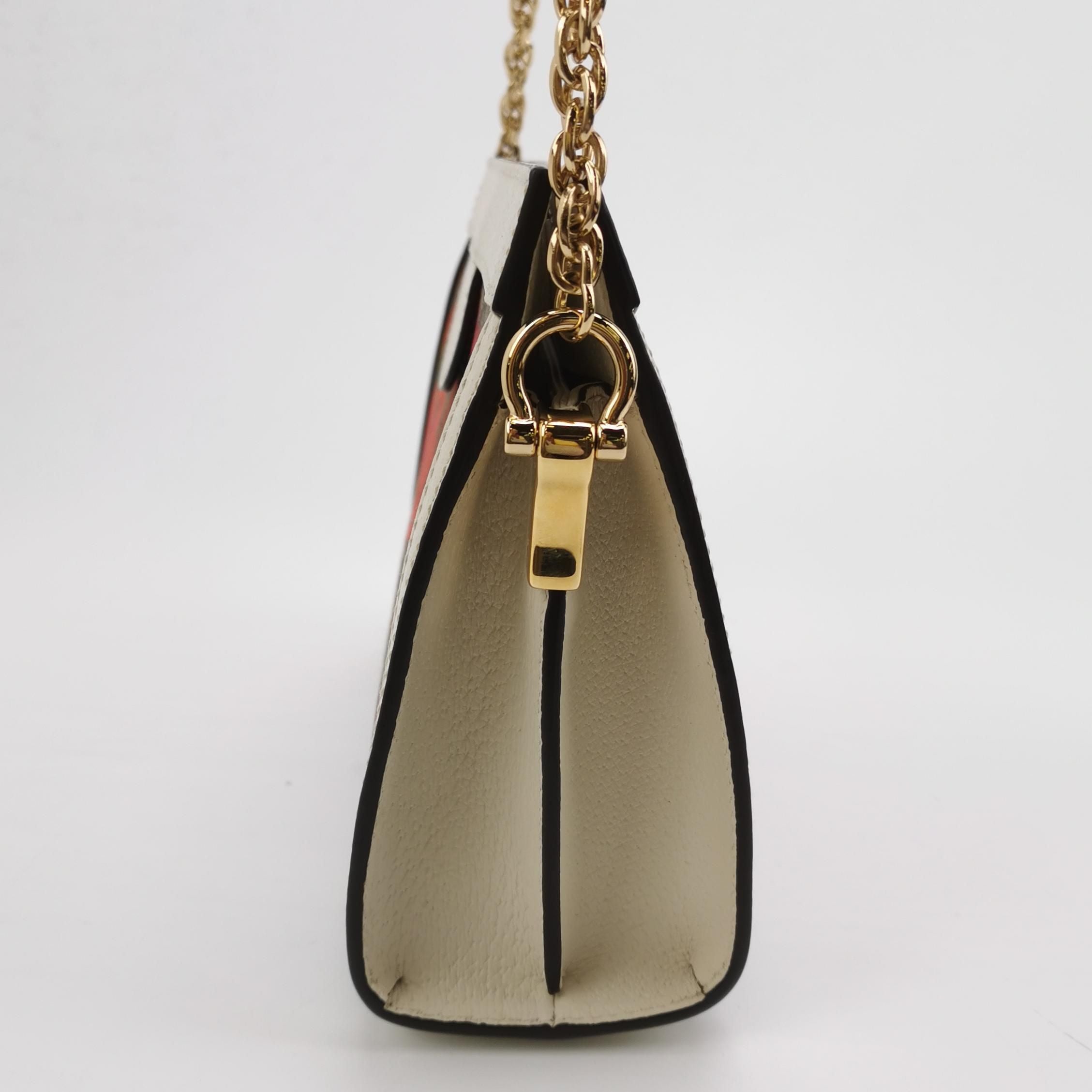 Gucci Ophidia Small Leather Canvas Floral Print Stripe GG Crossbody Bag 250507781182555