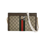 Gucci Ophidia Small Leather Canvas GG Crossbody Bag 250506781180324