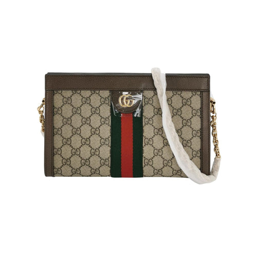 Gucci Ophidia Small Leather Canvas GG Crossbody Bag 250506781180324