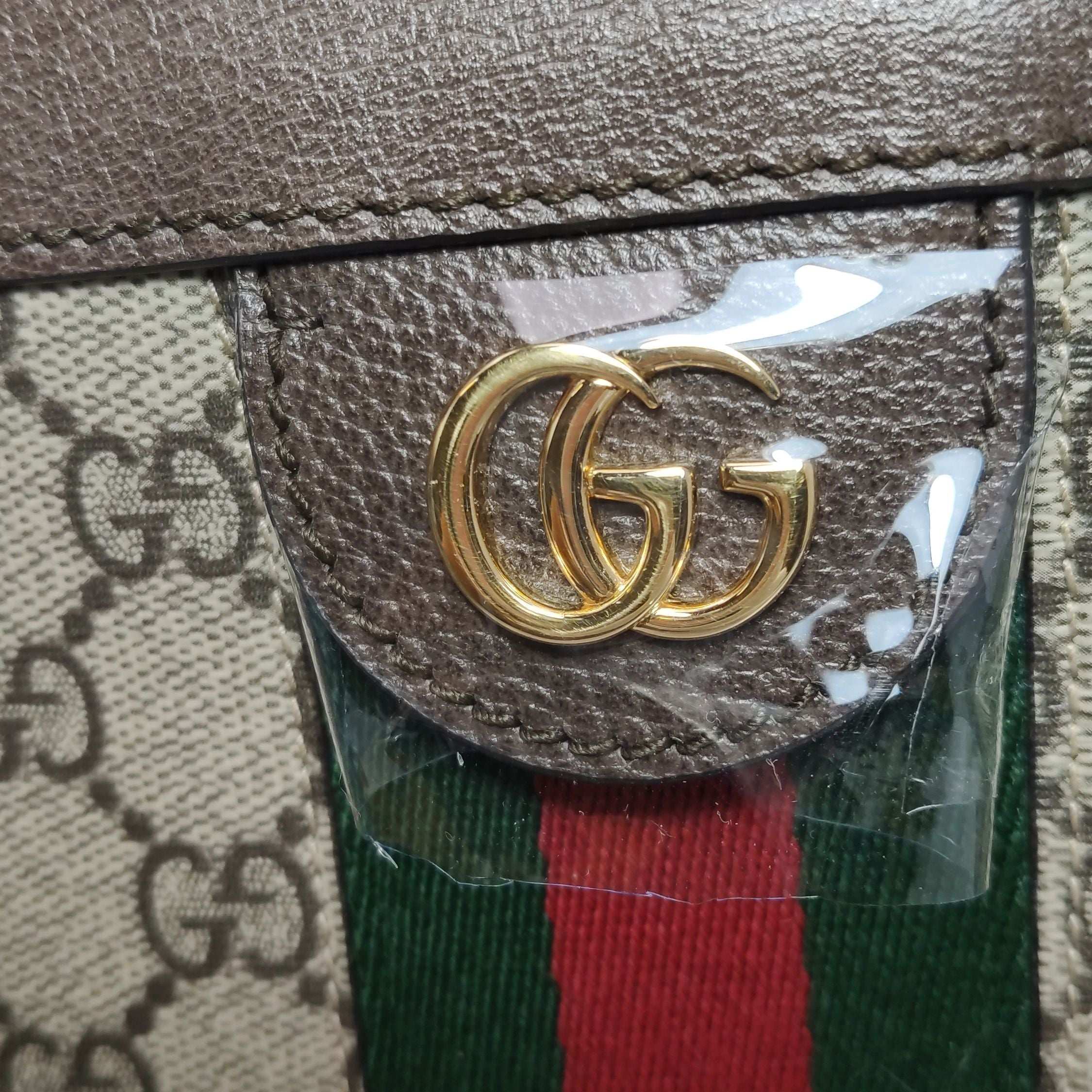 Gucci Ophidia Small Leather Canvas GG Crossbody Bag 250506781180324