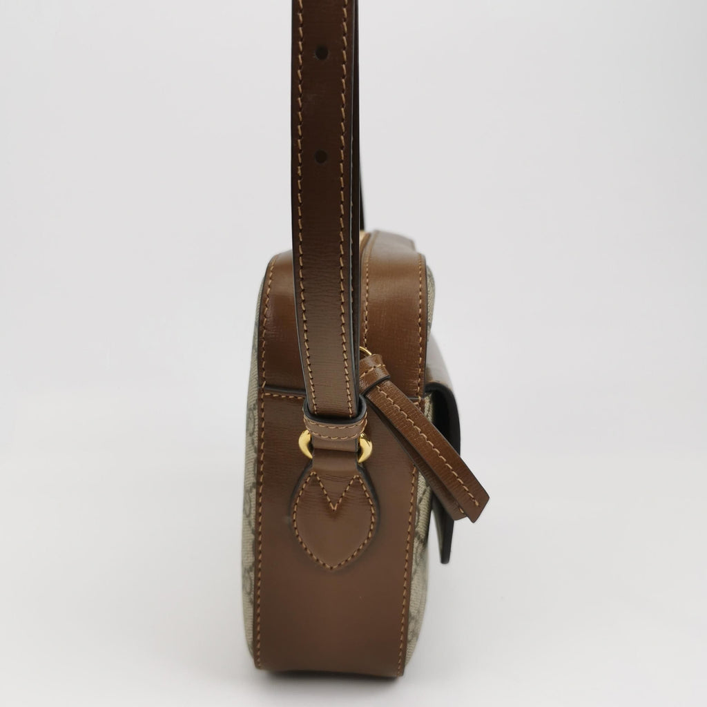 Gucci 1955 Small GG Canvas and Leather Camera Bag 250430781172883
