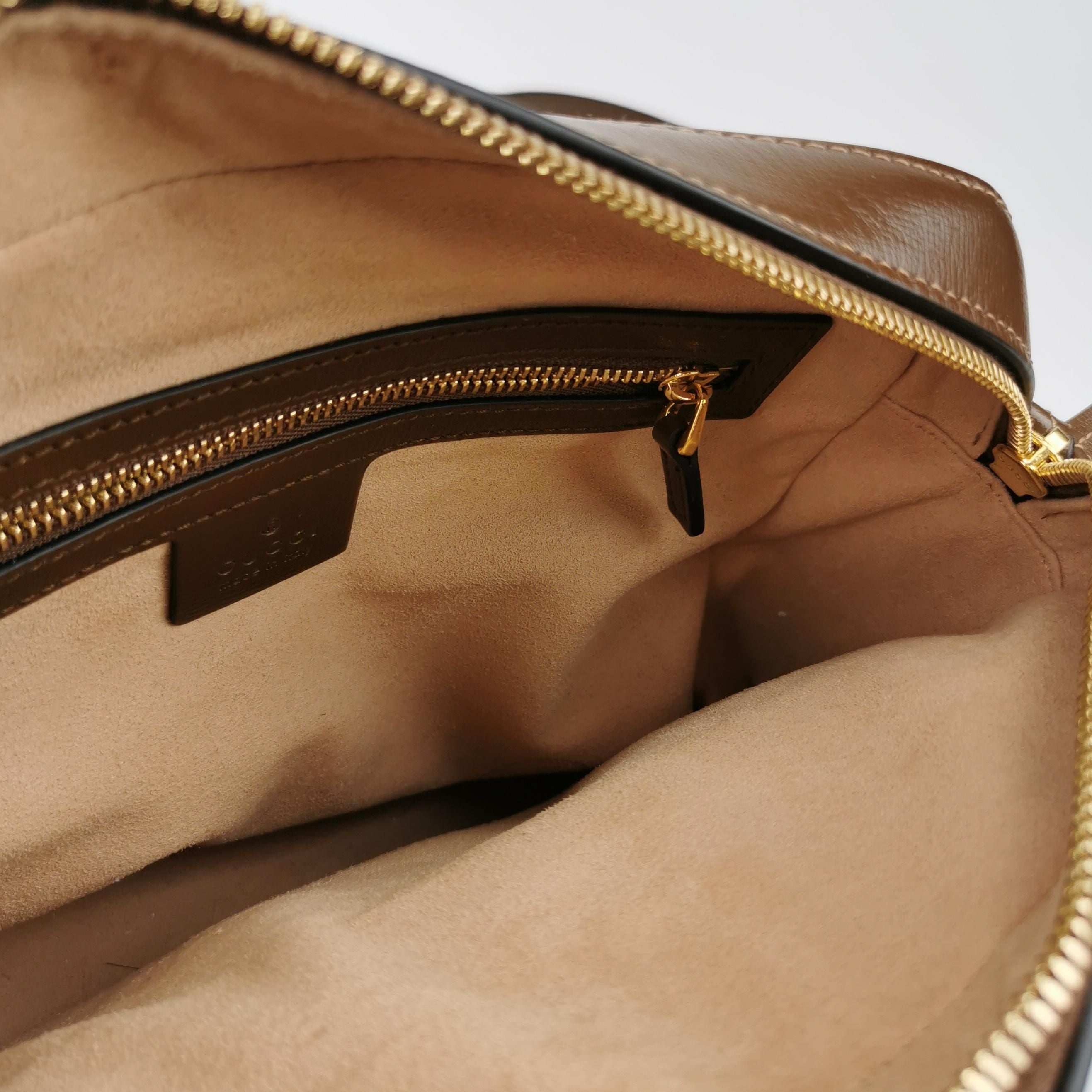 Gucci 1955 Small GG Canvas and Leather Camera Bag 250430781172883