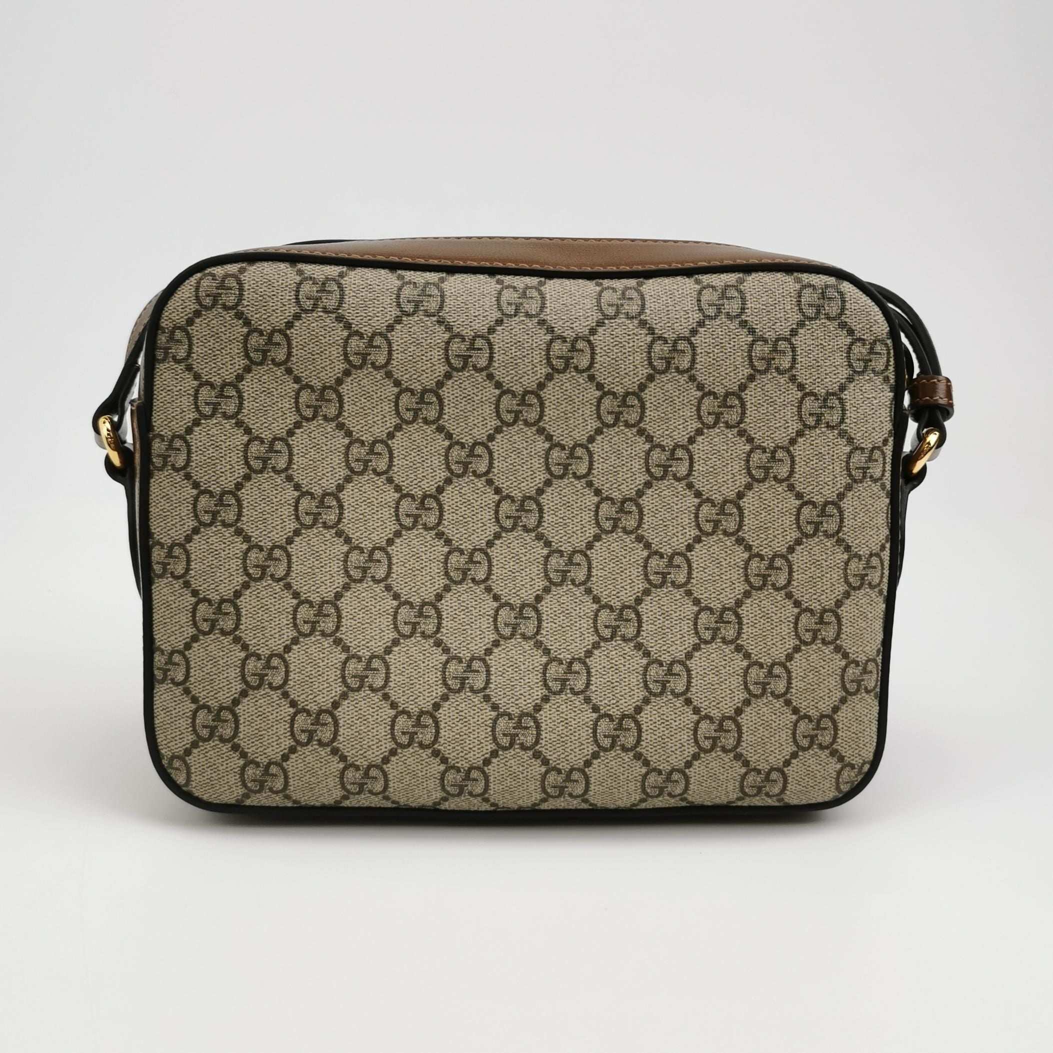 Gucci 1955 Small GG Canvas and Leather Camera Bag 250430781172883