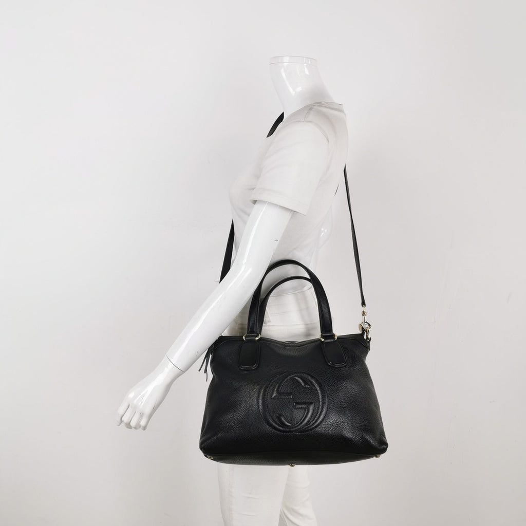 Gucci Soho Leather Tassel GG Crossbody Bag 250426781167089