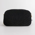 Gucci GG Marmont Small Leather and Suede Star Pattern GG Logo Crossbody Bag 250421781159465