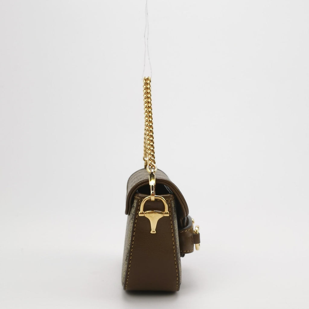 Gucci 1955 Mini GG Supreme Horsebit Shoulder Bag Crossbody Bag 250420781156713