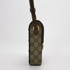 Gucci 1955 Mini GG Canvas Horsebit Phone Crossbody Bag 047852000611