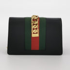 Gucci Sylvie Mini Leather and Canvas Crossbody Bag 250419781156284
