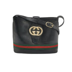 Gucci Leather Striped GG Logo Shoulder Bag Crossbody Bag 250419781155220