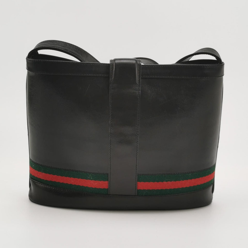 Gucci Leather Striped GG Logo Shoulder Bag Crossbody Bag 250419781155220