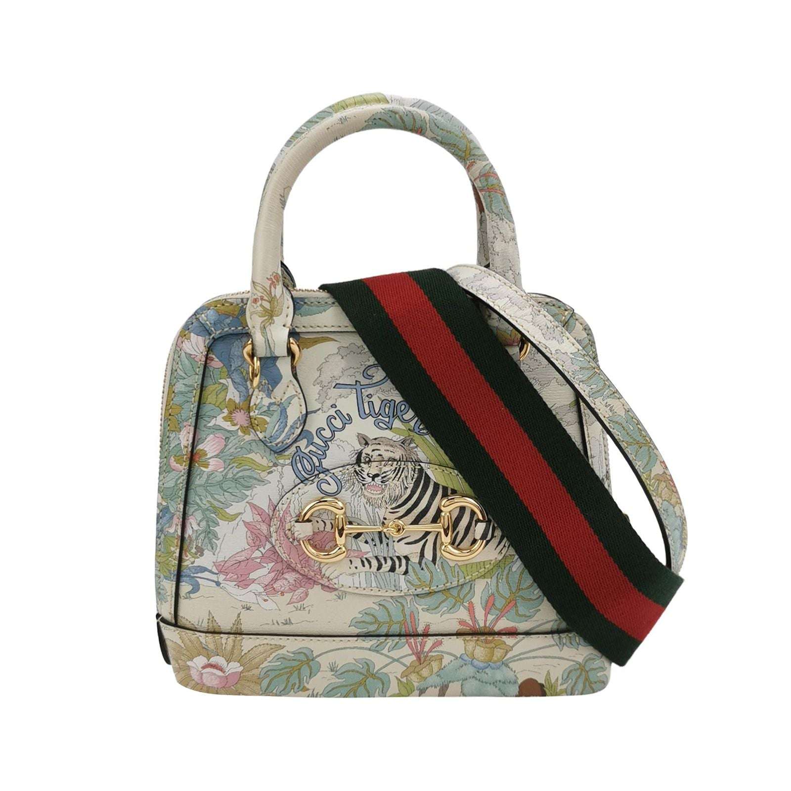 Gucci 1955 Mini Animal Print Horsebit Shoulder Bag 250417781153237