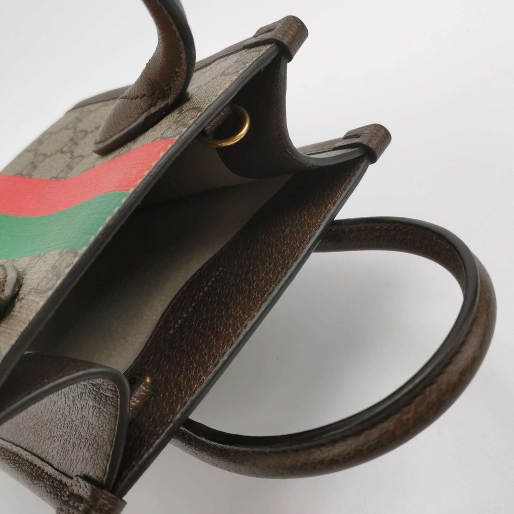 Gucci GG Retro Mini Leather Crossbody Bag with Monogram Logo 047851700122