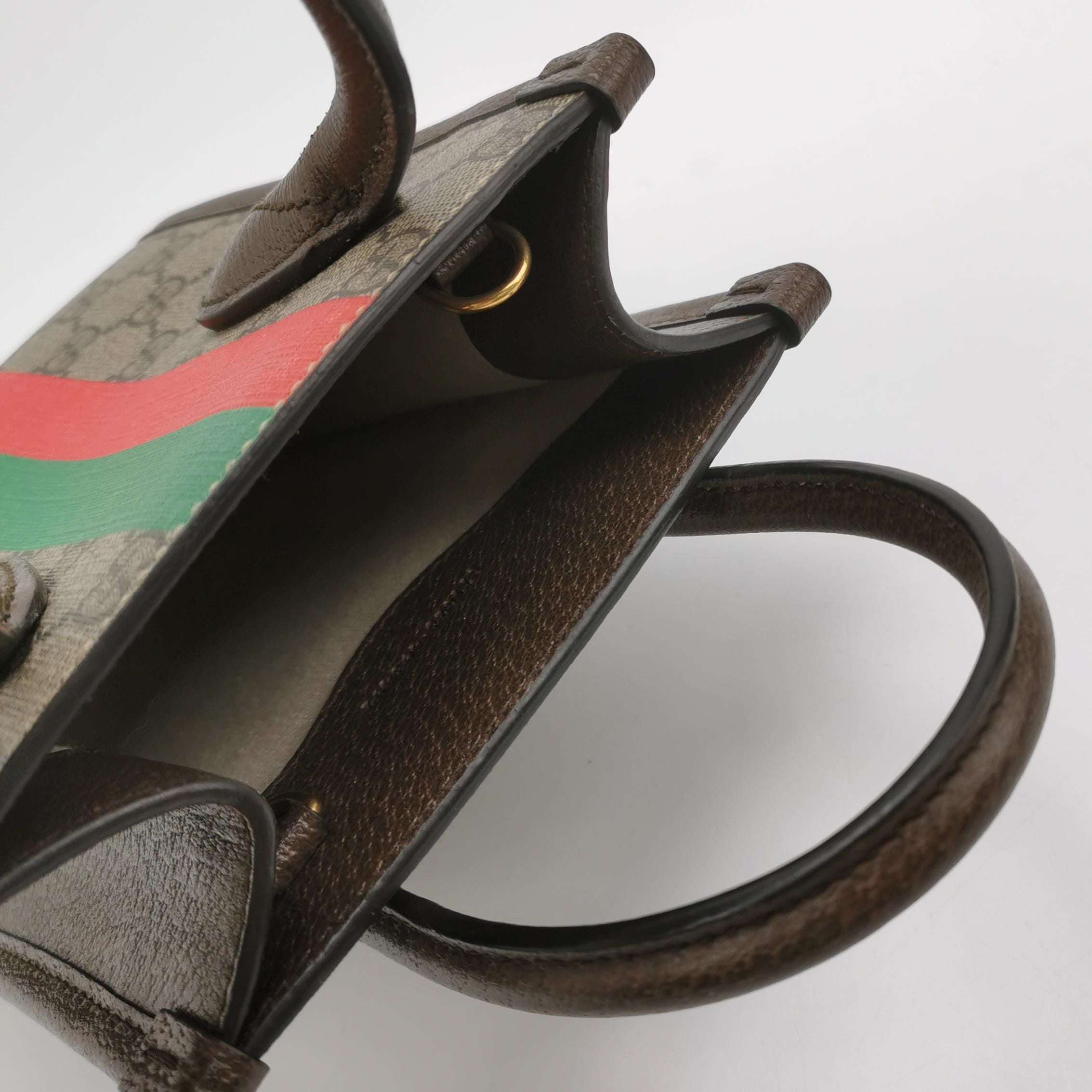 Gucci GG Retro Mini Leather Crossbody Bag with Monogram Logo 047851700122