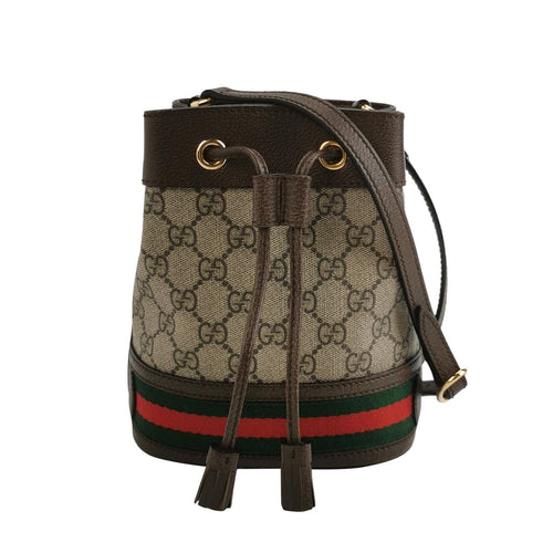 Gucci Ophidia Mini Leather Canvas GG Crossbody Bag 250318781110191