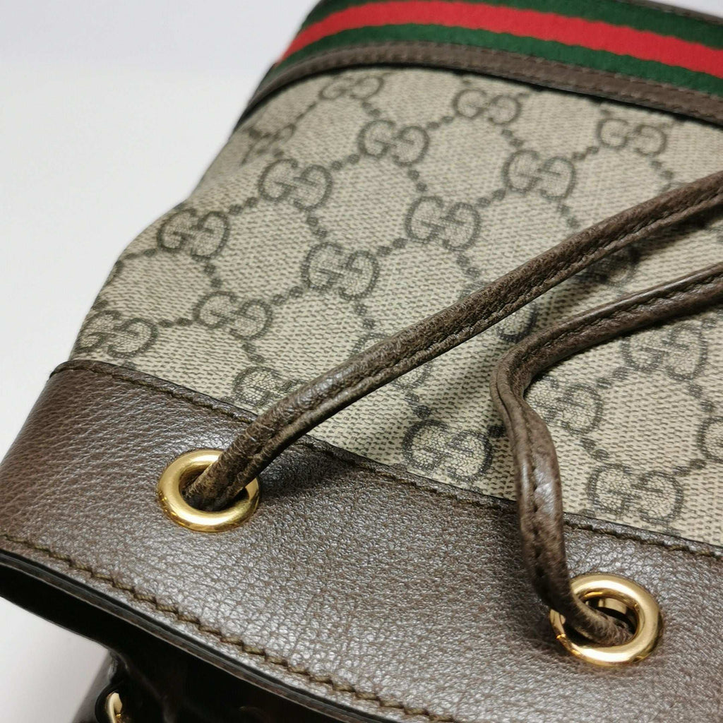 Gucci Ophidia Mini Leather Canvas GG Crossbody Bag 250318781110191