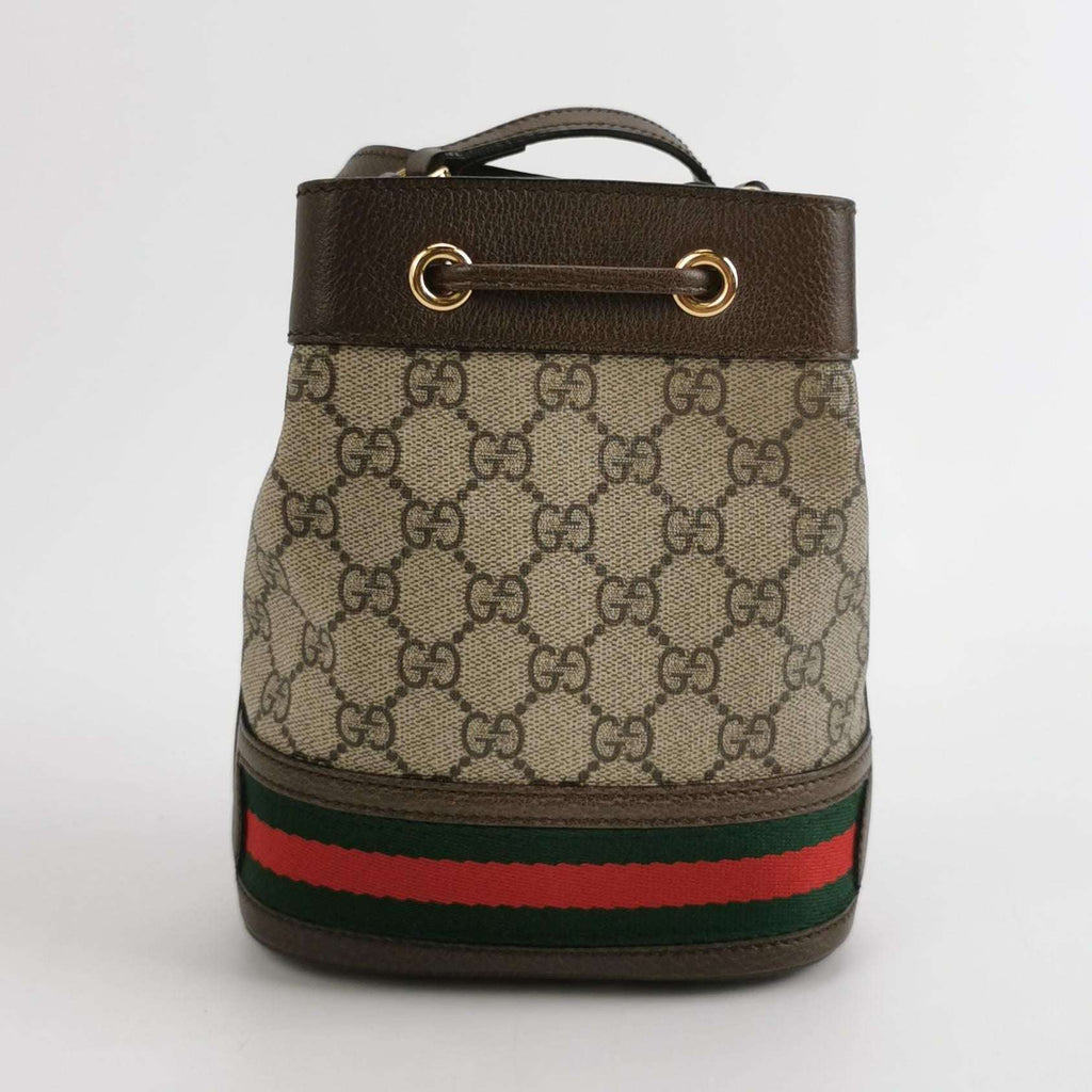 Gucci Ophidia Mini Leather Canvas GG Crossbody Bag 250318781110191