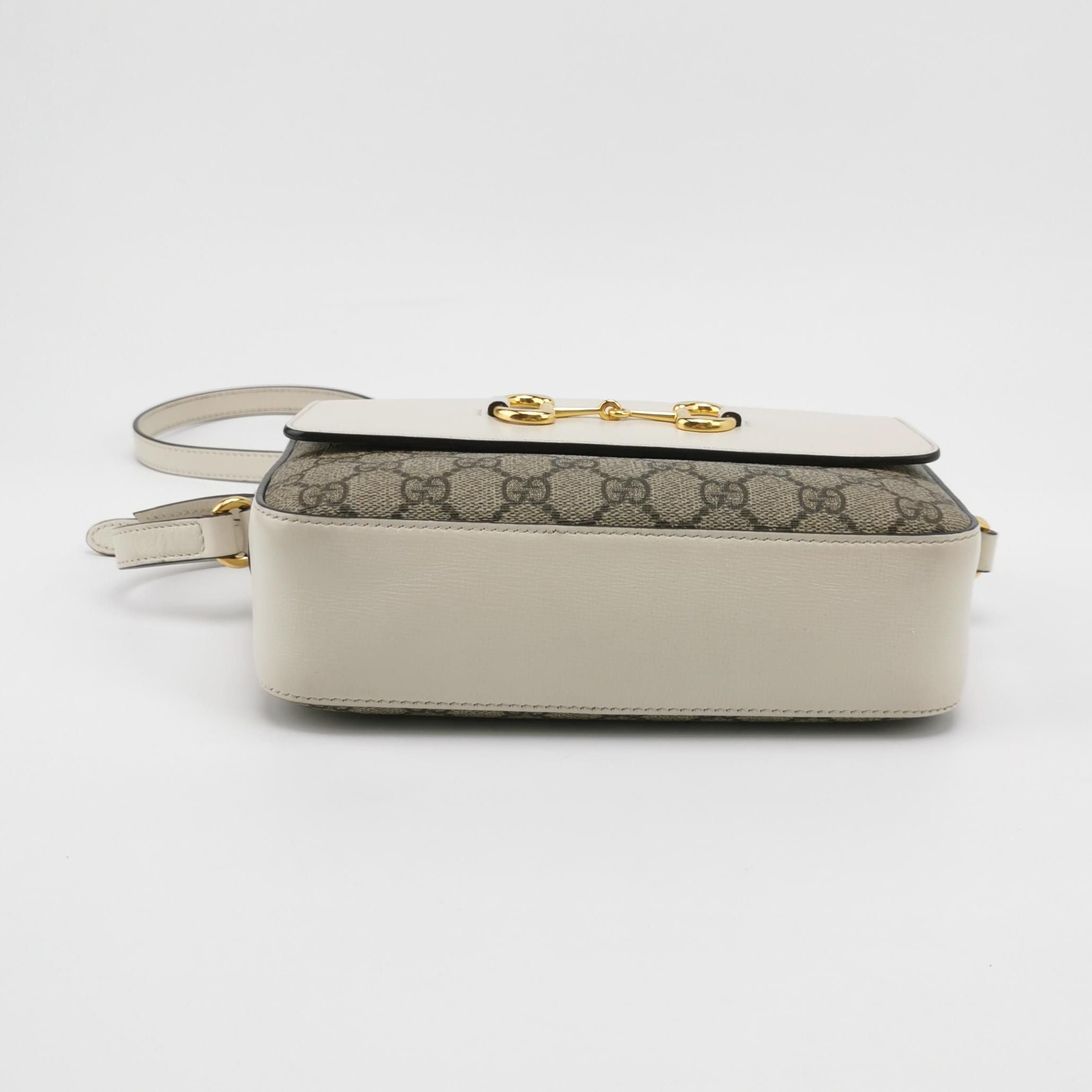 Gucci 1955 Small GG Canvas Horsebit Camera Bag Crossbody Bag 250410781142067