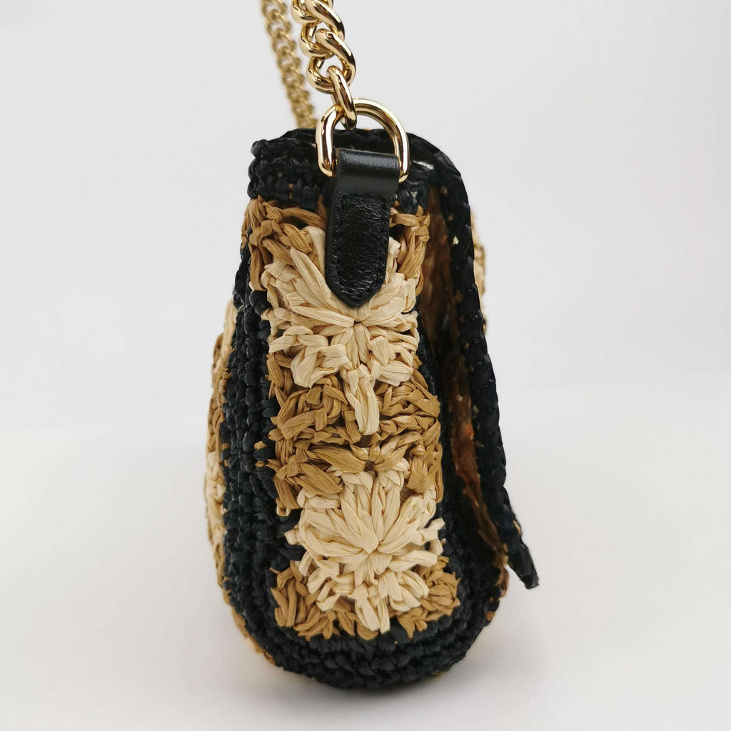 Gucci GG Marmont Woven Shoulder Bag with Double G Logo 250412781145302