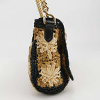 Gucci GG Marmont Woven Shoulder Bag with Double G Logo 250412781145302