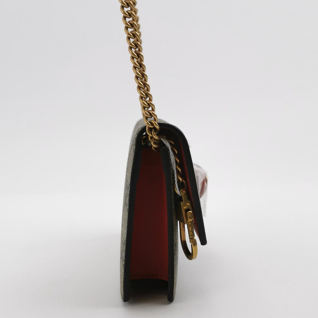 Gucci GG Monogram Leather Cherry Crossbody Bag 047851300346