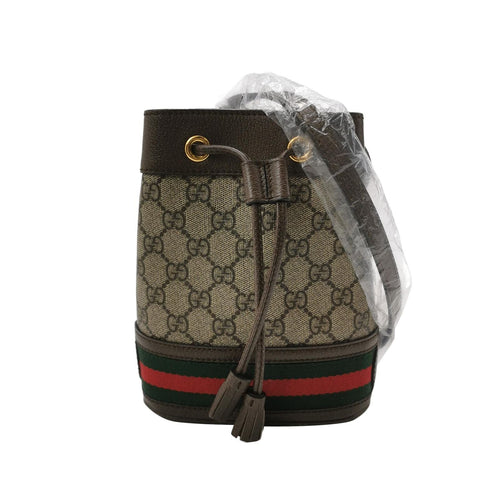 Gucci Ophidia Mini Leather Canvas GG Crossbody Bag 250410781143157