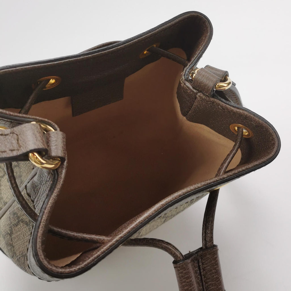 Gucci Ophidia Mini Leather Canvas GG Crossbody Bag 250410781143157
