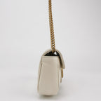 Gucci GG Marmont Mini Leather Solid Color V-Quilted Double G Logo Envelope Crossbody Bag 250407781137977