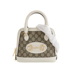 Gucci 1955 Mini GG Canvas Horsebit Shell Bag Crossbody Bag 250409781141551