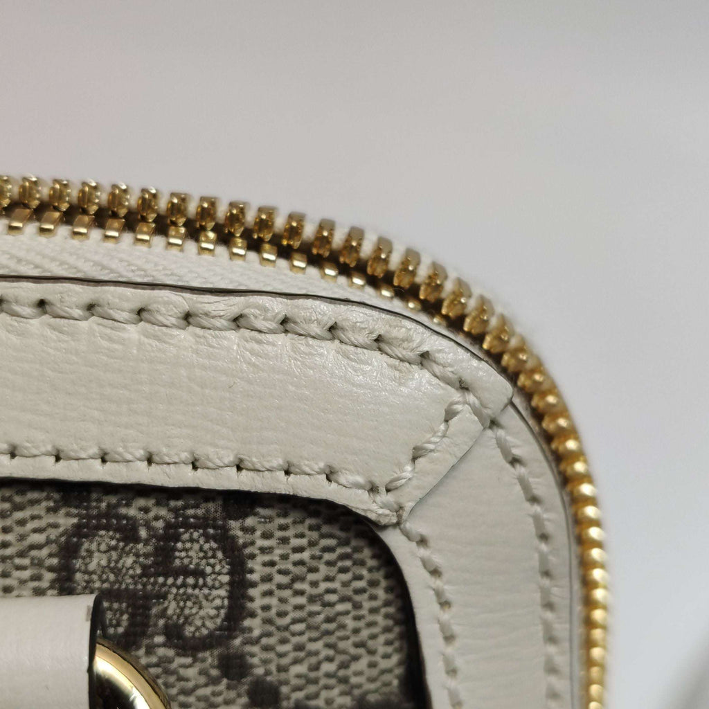Gucci 1955 Mini GG Canvas Horsebit Shell Bag Crossbody Bag 250409781141551