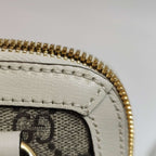 Gucci 1955 Mini GG Canvas Horsebit Shell Bag Crossbody Bag 250409781141551