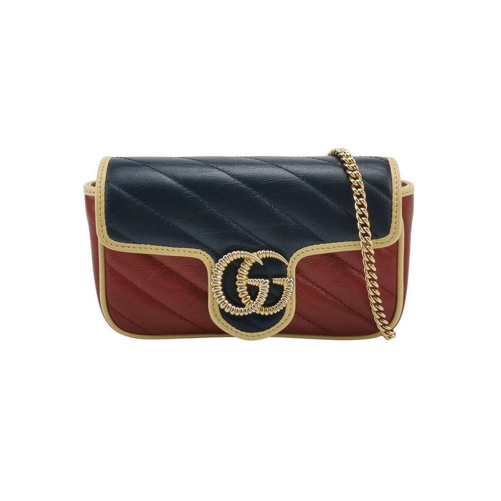 Gucci GG Marmont Mini Leather Crossbody Bag with Double G Logo 047850900562