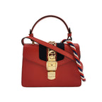 Gucci Sylvie Mini Leather Crossbody Bag with Metal Buckle and Web Strap 250405781135574