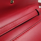Gucci Sylvie Mini Leather Crossbody Bag with Metal Buckle and Web Strap 250405781135574