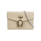 Gucci Garden Leather Solid Double Tiger Head Buckle Crossbody Bag 250326781122343