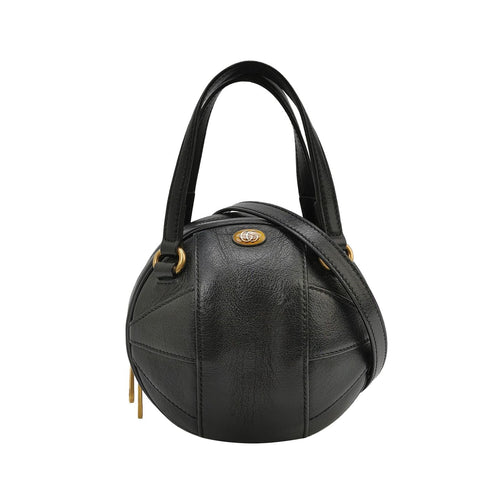 Gucci Leather Spherical GG Logo Crossbody Bag 250324781118565